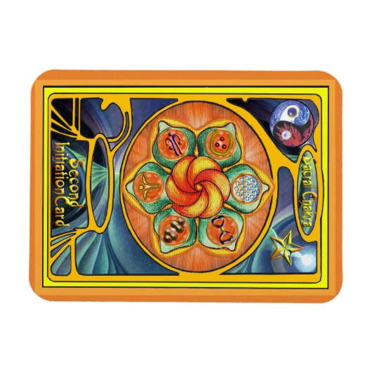 Sacral Chakra Mandala Magnet (Horizontal)