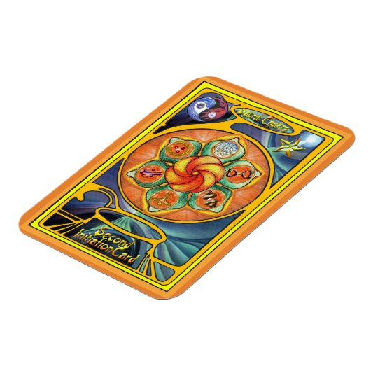 Sacral Chakra Mandala Magnet (Linke Seite)