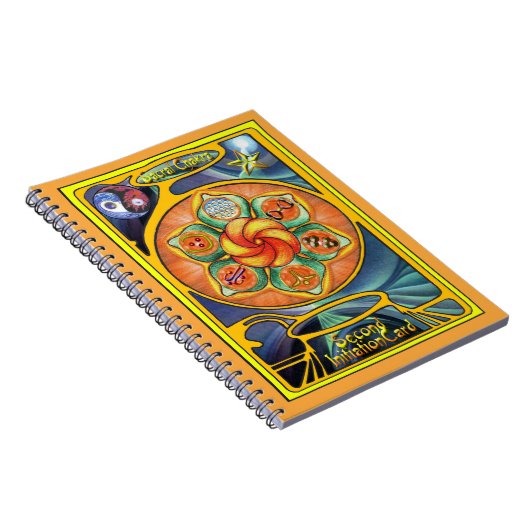 Sacral Chakra Mandala Notizblock (Rechte Seite)