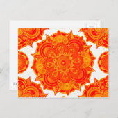 Sacral Chakra Mandala Postkarte (Vorne/Hinten)