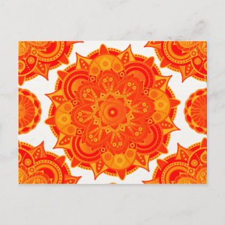 Sacral Chakra Mandala Postkarte