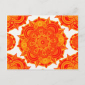 Sacral Chakra Mandala Postkarte (Vorderseite)