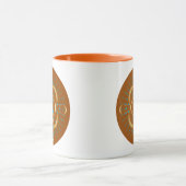 Sacral Chakra Shadow Mandala Zwei-Tone-Tasse Tasse (Zentrum)