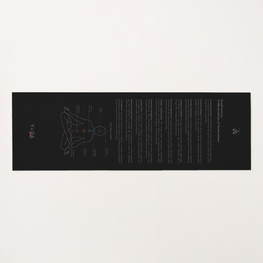 Sacral Chakra Svadhisthana Serenity Yogamatte (Rückseite (Horizontal))