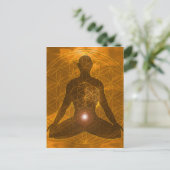 Sacral Chakra Swadhisthana Postkarte (Stehend Vorderseite)