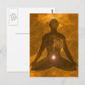 Sacral Chakra Swadhisthana Postkarte (Vorne/Hinten)