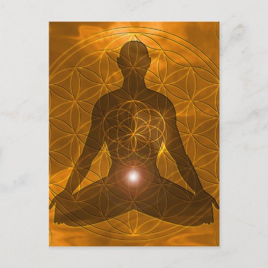 Sacral Chakra Swadhisthana Postkarte (Vorderseite)