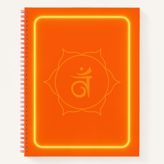 Sacral chakra-Tagebuch Notizblock (Vorderseite)