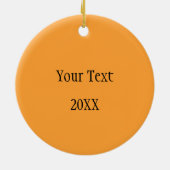 Sacral Chakra Weihnachtsdekoration Keramik Ornament (Hinten)