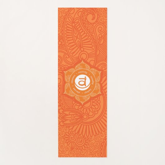 Sacral Chakra Yoga Mat - 03p Yogamatte (Vorderseite)