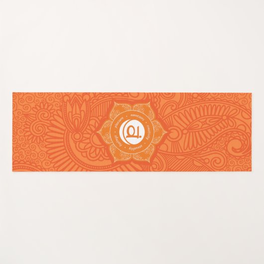 Sacral Chakra Yoga Mat - 03p Yogamatte (Vorderseite (Horizontal))