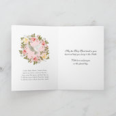 Sacrament Confirmation Crucifix Blumenschaden Feiertagskarte (Innenseite)