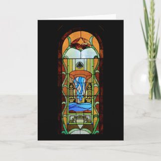 Sacrament of Baptism Gestaltete Glaskunst Karte