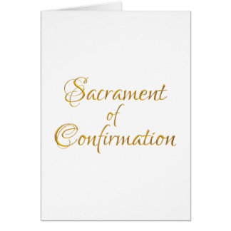 Sacrament of Confirmation Golden 3D Look