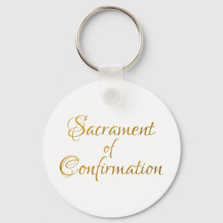 Sacrament of Confirmation Golden 3D Look Schlüsselanhänger