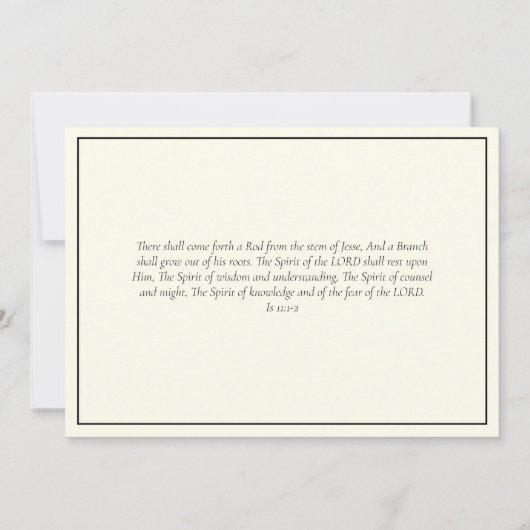 Sacrament of Confirmation Pfingsten Religious Einladung (Rückseite)