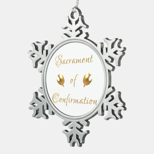 Sacrament of Confirmation Snowflake Ornament (Rechts)