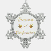 Sacrament of Confirmation Snowflake Ornament (Vorderseite)