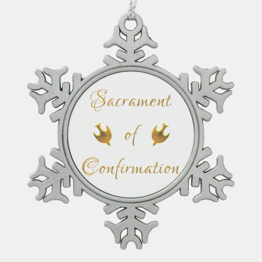 Sacrament of Confirmation Snowflake Ornament (Vorderseite)