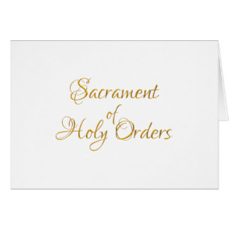 Sacrament of Holy Orders Golden 3D Look