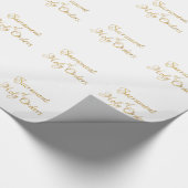 Sacrament of Holy Orders Golden 3D Look Geschenkpapier (Ecke)