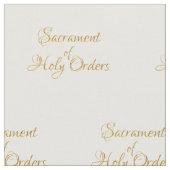 Sacrament of Holy Orders Golden 3D Look Stoff (Nahaufnahme)