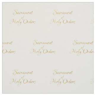 Sacrament of Holy Orders Golden 3D Look Stoff