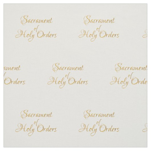 Sacrament of Holy Orders Golden 3D Look Stoff (Muster)