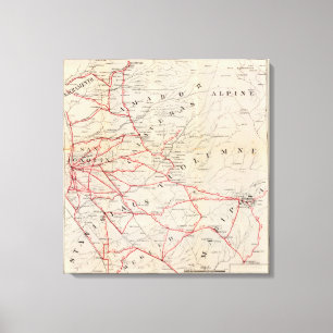 Sacramento, Amador, Calaveras, San Joaquin Leinwanddruck