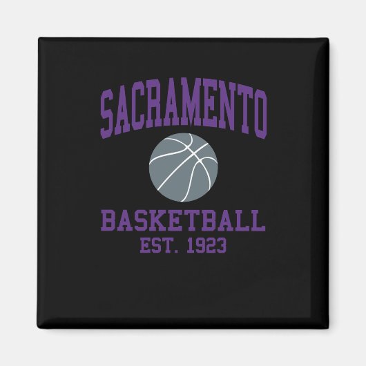 Sacramento Basketball Magnet (Vorne)