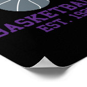 Sacramento Basketball Poster (Ecke)
