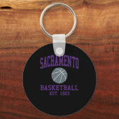 Sacramento Basketball Schlüsselanhänger (Vorderseite)