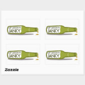 Sacramento "Behalt Midtown Janky" Flaschenaufklebe Rechteckiger Aufkleber (Blatt)