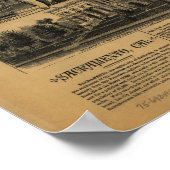 Sacramento CA Birds Eye Panoramabalkarte der 1890e Poster (Ecke)