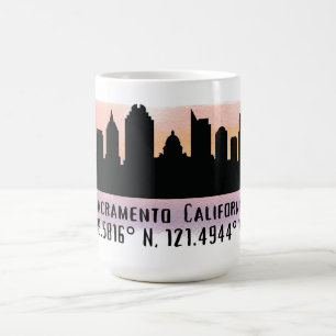Sacramento CA City Skyline Kaffeetasse