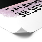 Sacramento CA City Skyline Poster (Ecke)