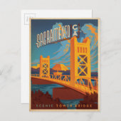 Sacramento, CA Postkarte (Vorne/Hinten)