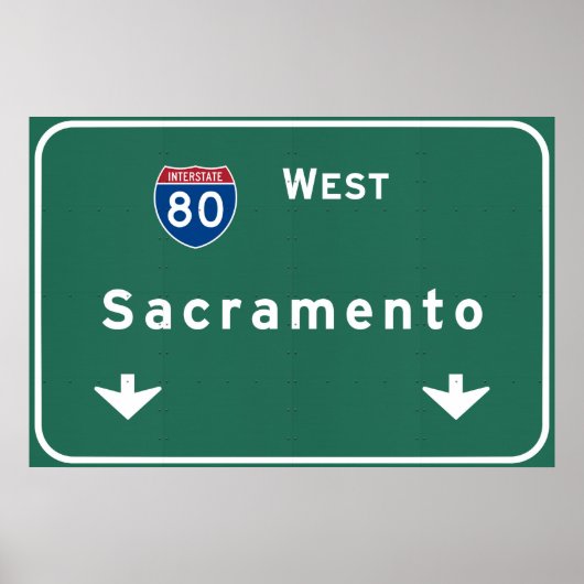 Sacramento California Autobahn : Poster (Vorne)