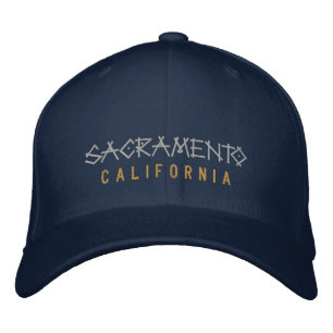 Sacramento California bestickt Hat auf Marine Bestickte Kappe