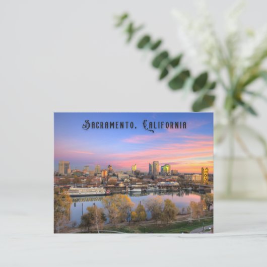 Sacramento California Postkarte (Stehend Vorderseite)