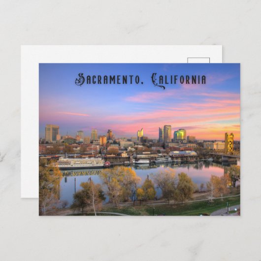 Sacramento California Postkarte (Vorne/Hinten)