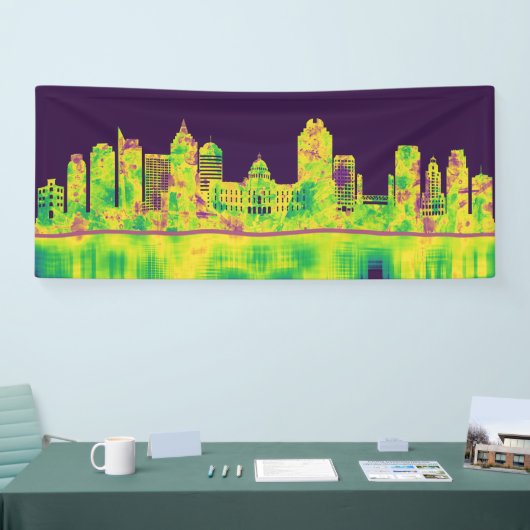 Sacramento California Skyline Banner (Messe)
