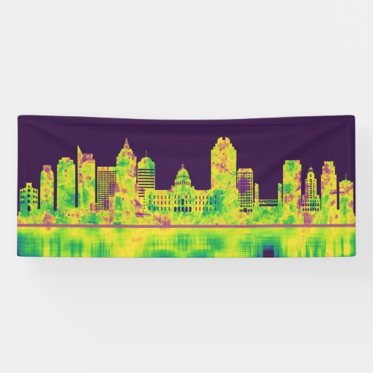 Sacramento California Skyline Banner (Horizontal)