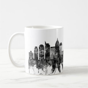 Sacramento California Skyline BW Kaffeetasse