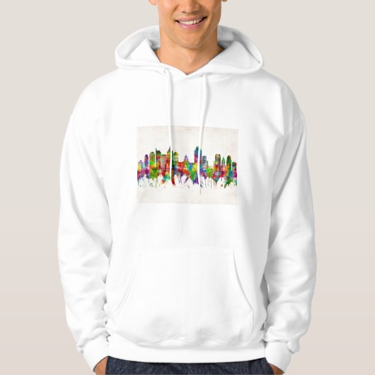 Sacramento California Skyline Hoodie (Vorderseite)