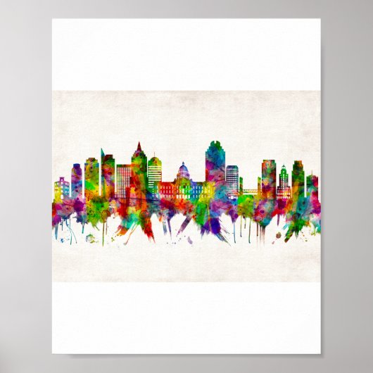 Sacramento California Skyline Poster (Vorne)
