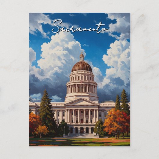 Sacramento California Staat Hauptstadt Postkarte (Vorderseite)