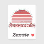 Sacramento California Sticker (Blatt)