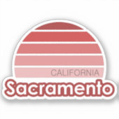 Sacramento California Sticker (Vorderseite)