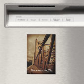 Sacramento California Tower Bridge Magnet (In Situ (Geschirrspüler))